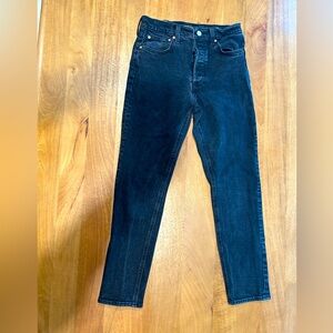 High rise black jeans